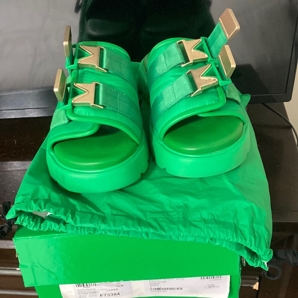 Bottega Veneta Flash Sandal Green Size 43